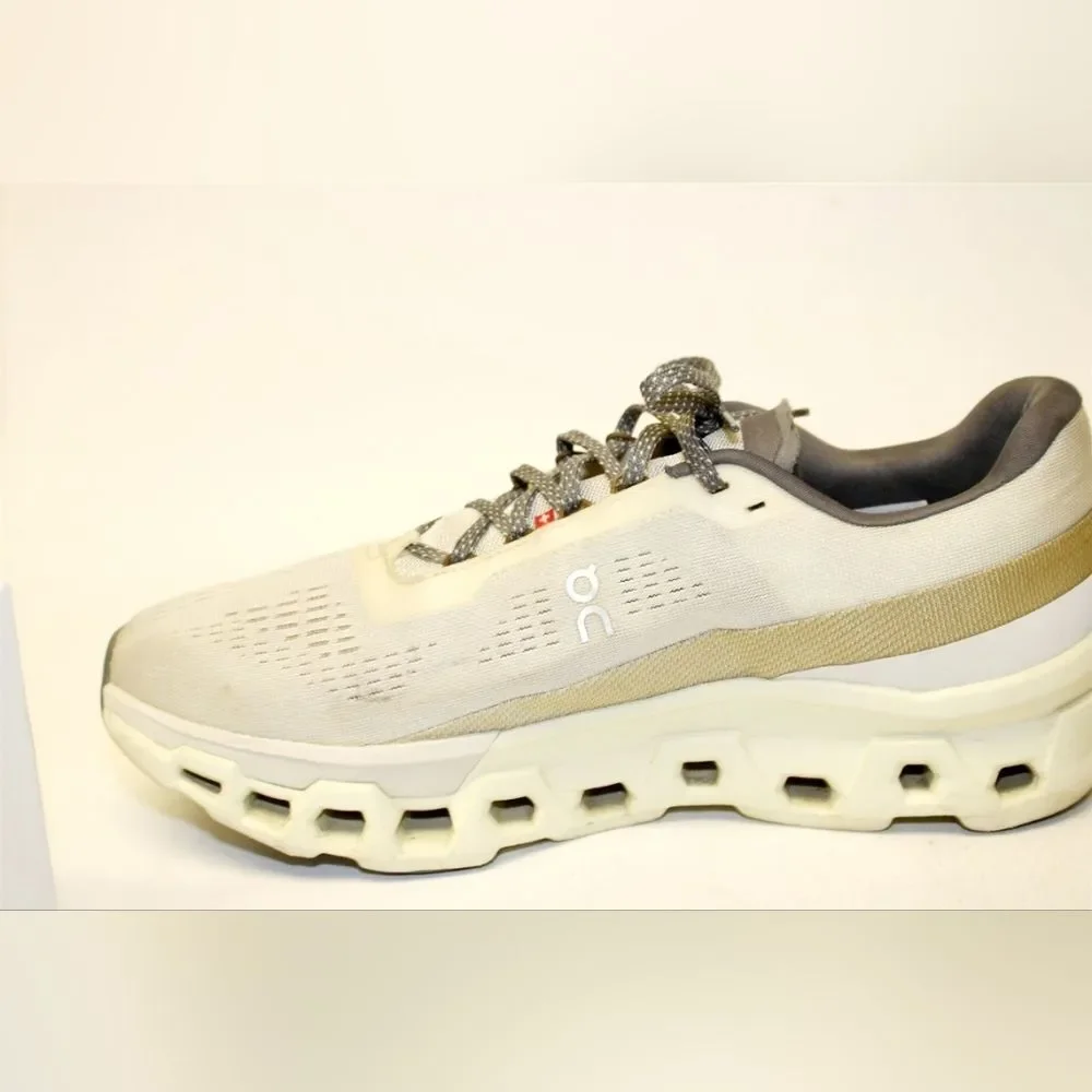 On Cloud Cloudmonster 2 Beige Road Running Sneakers Shoes Mens US 13 EU 48